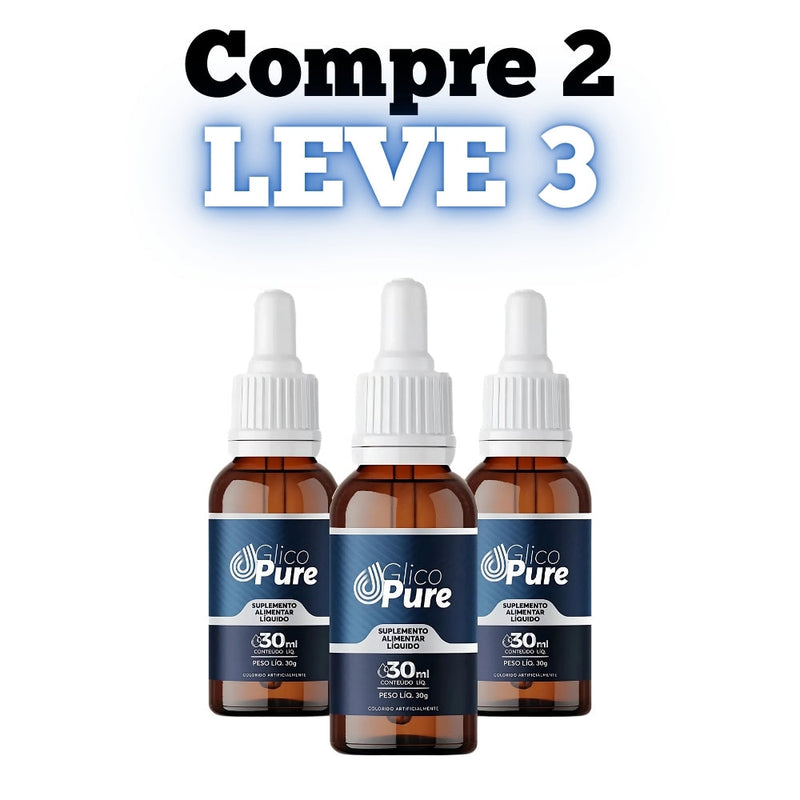 Glico Pure Original 30ml - Equilíbrio da Glicose - Promoção Exclusiva + Frete Grátis