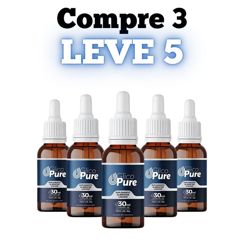 Glico Pure Original 30ml - Equilíbrio da Glicose - Promoção Exclusiva + Frete Grátis