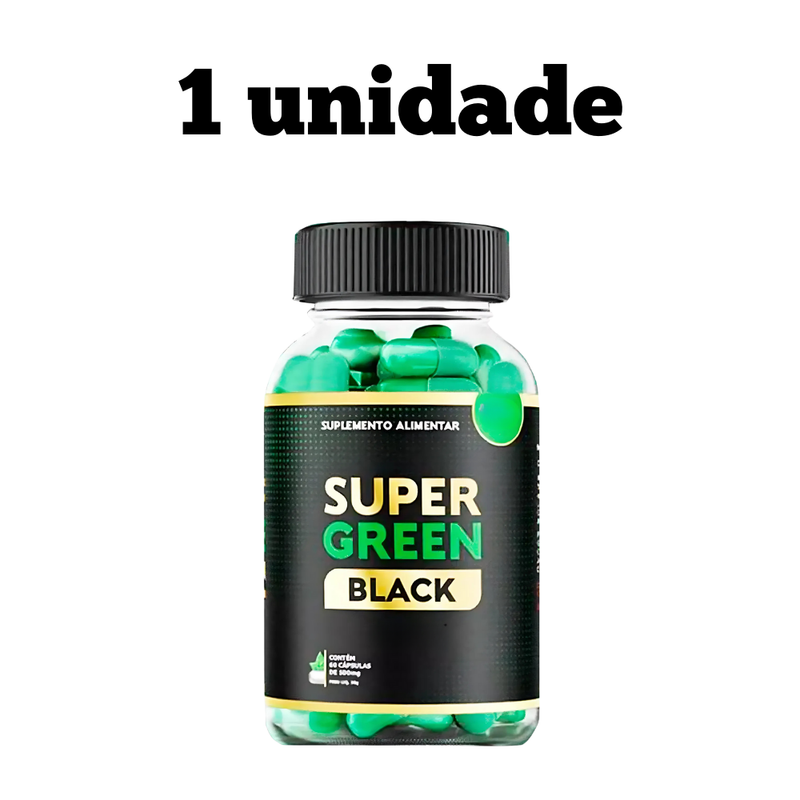 Super Green Black Original 60cp - Suplemento Natural! - Promoção Exclusiva + Frete Grátis