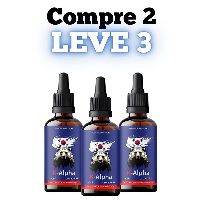K-Alpha Original 30ml - Suplemento Natural - Promoção Exclusiva + Frete Grátis