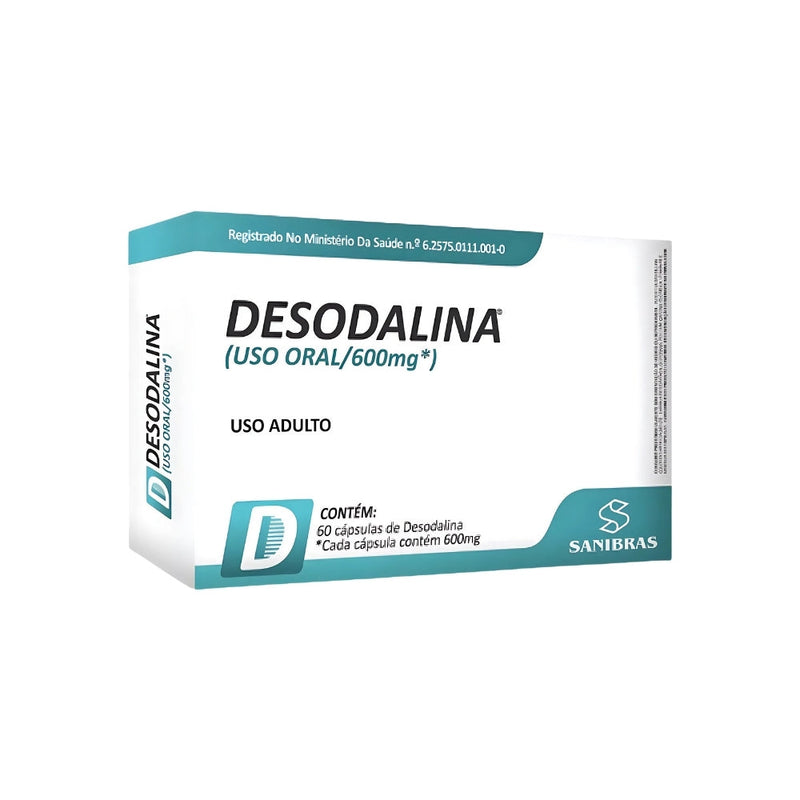 Desodalina Original 60cp - Suplemento Natural - Promoção Exclusiva + Frete Grátis