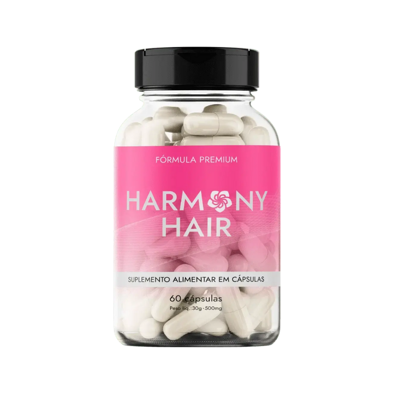 Harmony Hair Original 60cp - Suplemento Natural! - Promoção Exclusiva + Frete Grátis