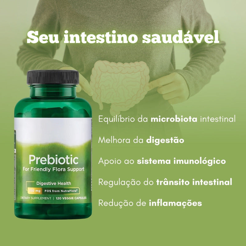 Prebiotic Original 120cp - Equilíbrio Digestivo Saudável - Promoção Exclusiva + Frete Grátis