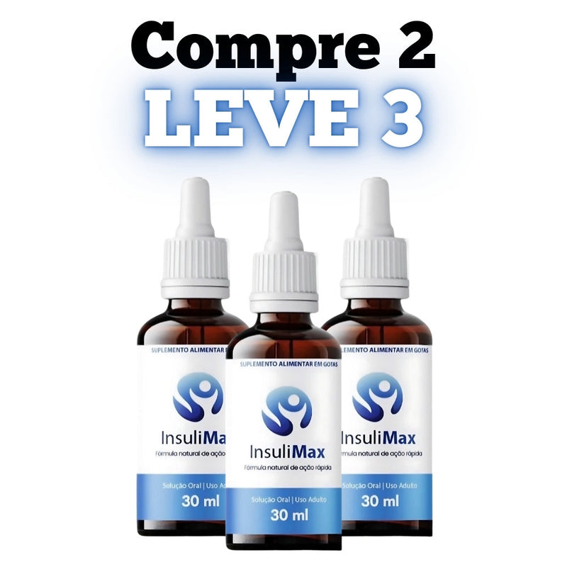 InsuliMax Original 30ml - Controle da Glicose - Promoção Exclusiva + Frete Grátis