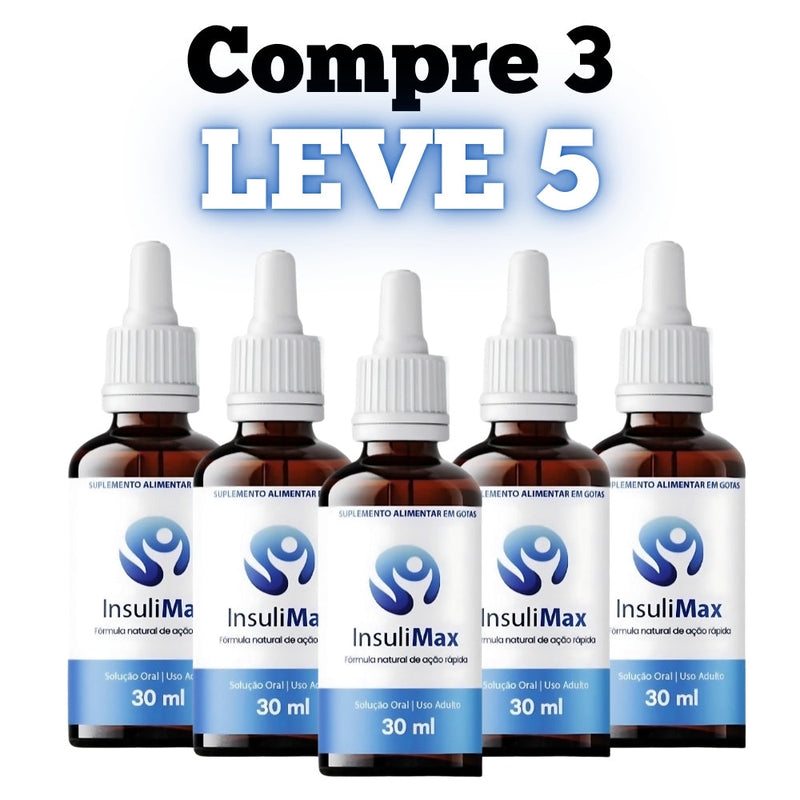 InsuliMax Original 30ml - Controle da Glicose - Promoção Exclusiva + Frete Grátis