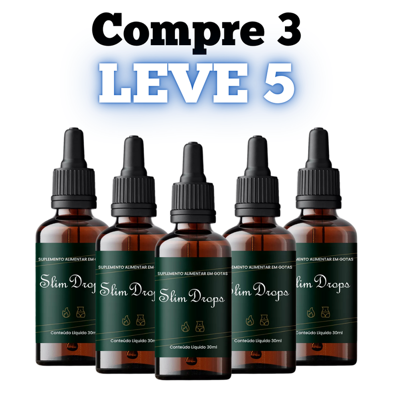 Slim Drops 30ml - A Solução Para Gordura Localizada - Promoção Exclusiva + Frete Grátis