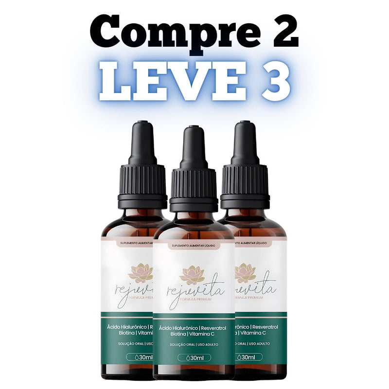 Rejuvita Original 30ml - Solução Para Ter uma Pele Linda e Saudável - Promoção Exclusiva + Frete Grátis