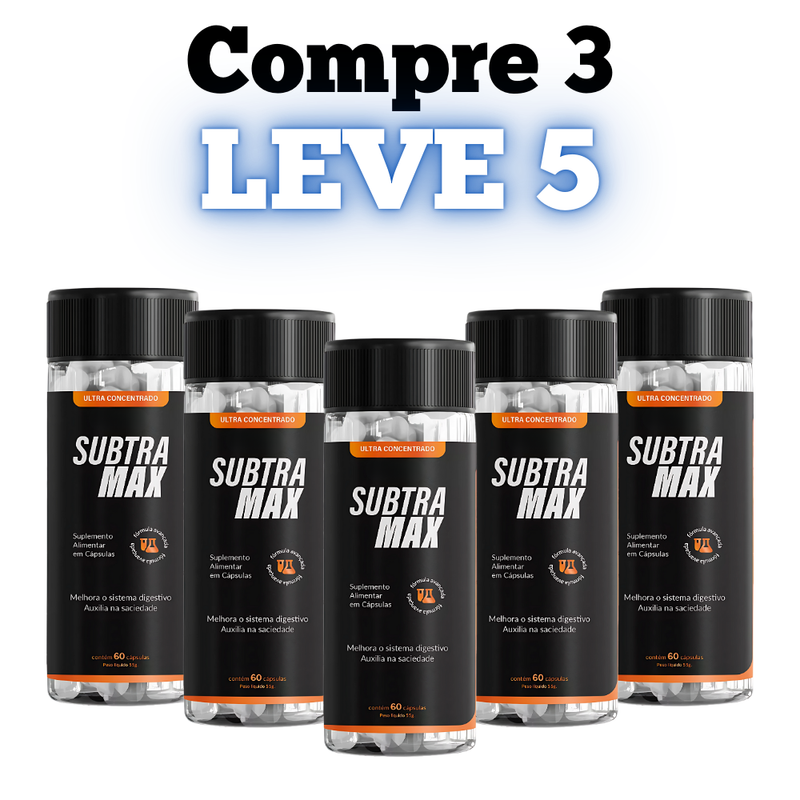 Subtra Max 30cp - A Solução Para Gordura Localizada - Promoção Exclusiva + Frete Grátis