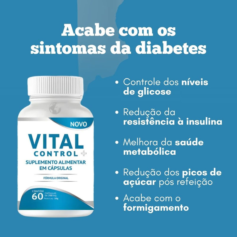 Vital Control Original 60cp - Suplemento Natural - Promoção Exclusiva + Frete Grátis