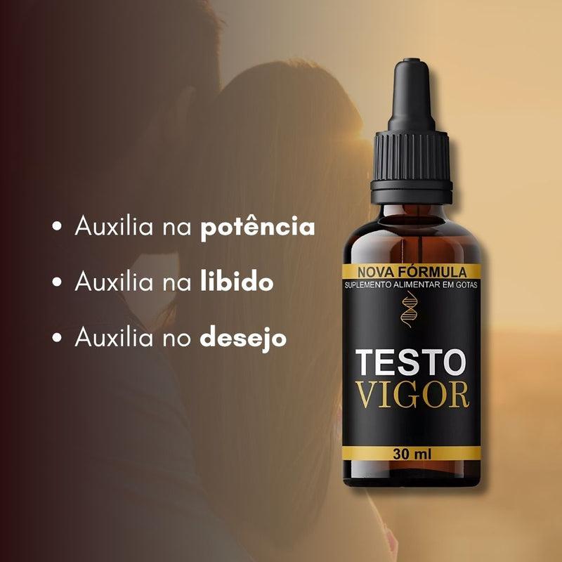 Testo Vigor Original 30ml - Suplemento Natural - Promoção Exclusiva + Frete Grátis