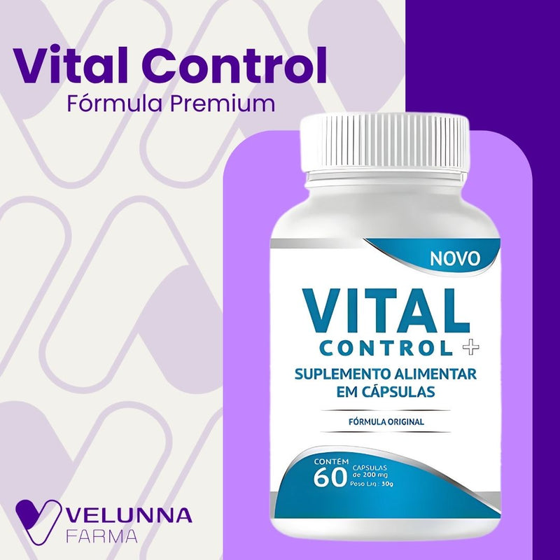 Vital Control Original 60cp - Suplemento Natural - Promoção Exclusiva + Frete Grátis