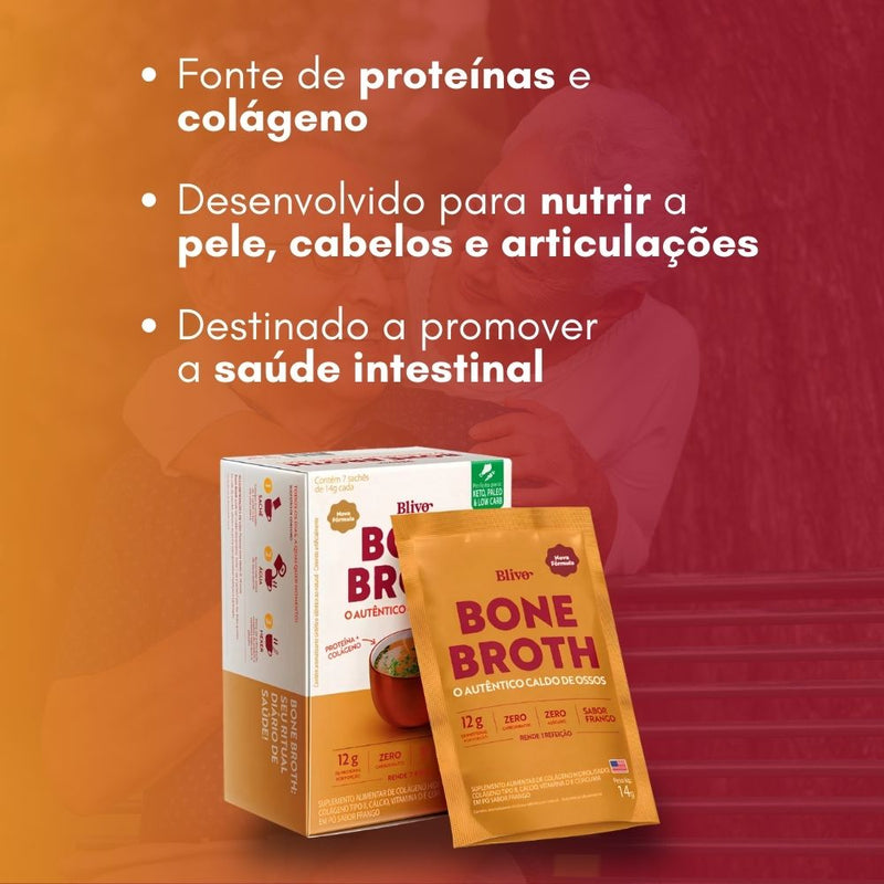 Bone Broth Original - 7 sachês 98g - Promoção Exclusiva + Frete Grátis