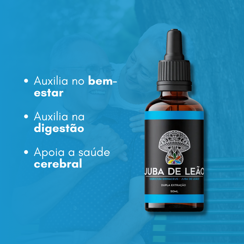 Extrato De Cogumelo Juba De Leão Original 30ml - Suplemento Natural - Promoção Exclusiva + Frete Grátis