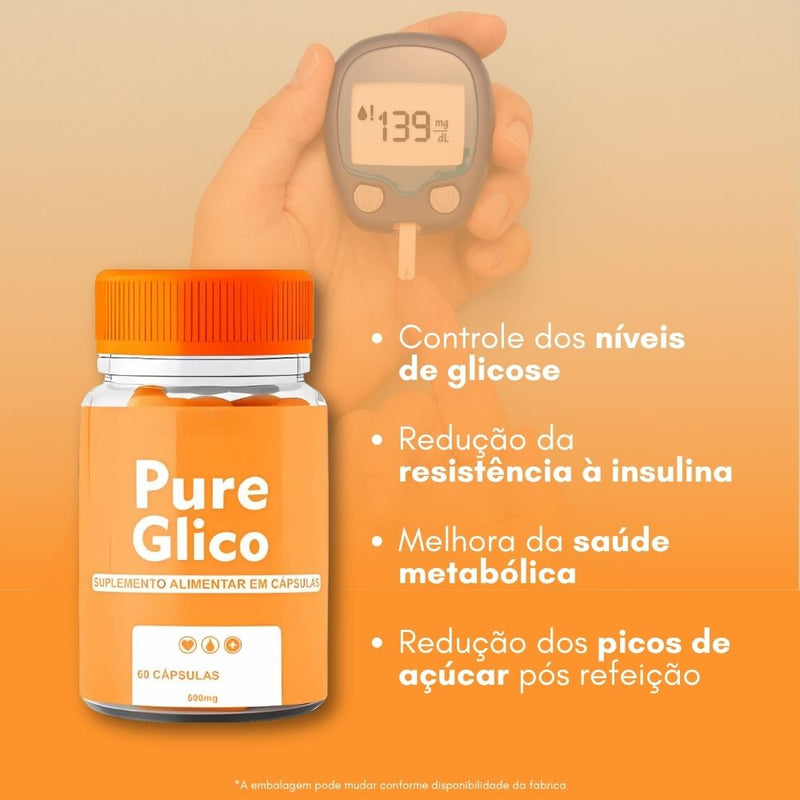 Pure Glico Original 60cp - Suplemento Natural - Promoção Exclusiva + Frete Grátis