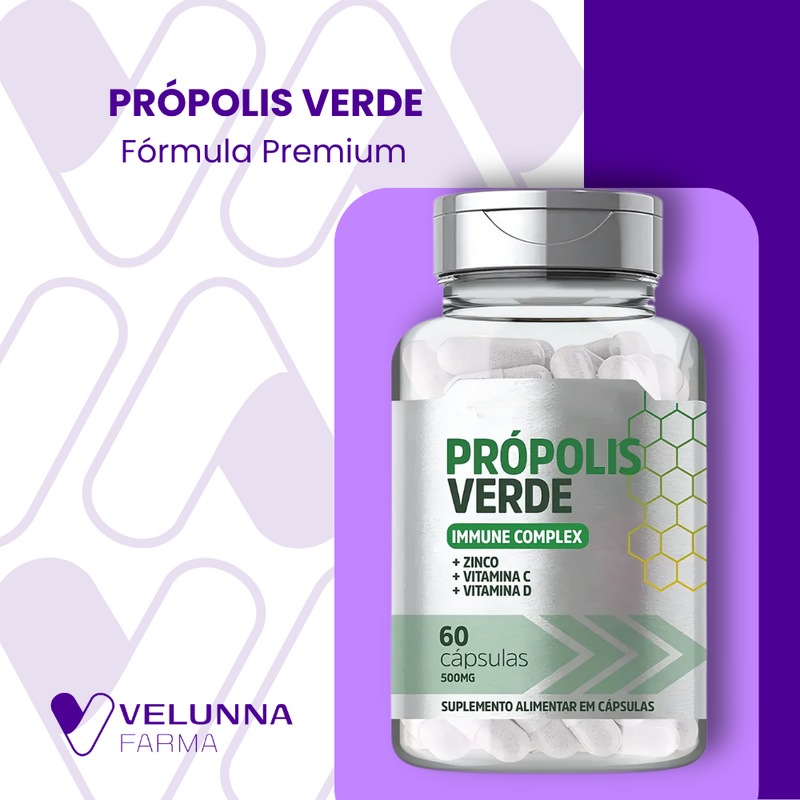 Própolis Verde Original 60cp - Suplemento Natural - Promoção Exclusiva + Frete Grátis