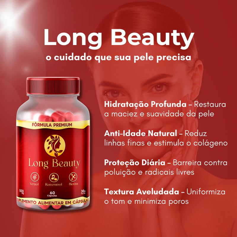 Long Beauty Original 60cp - Suplemento Natural - Promoção Exclusiva + Frete Grátis