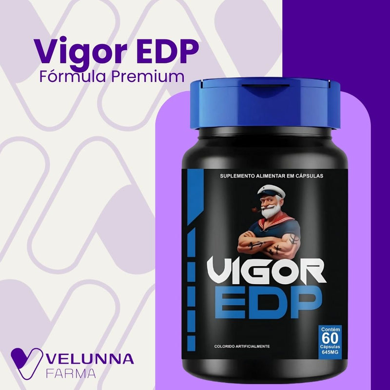 Vigor EDP Original 60cp - Suplemento Natural - Promoção Exclusiva + Frete Grátis