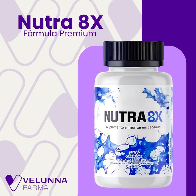 Nutra 8X Original 60cp - Suplemento Natural - Promoção Exclusiva + Frete Grátis