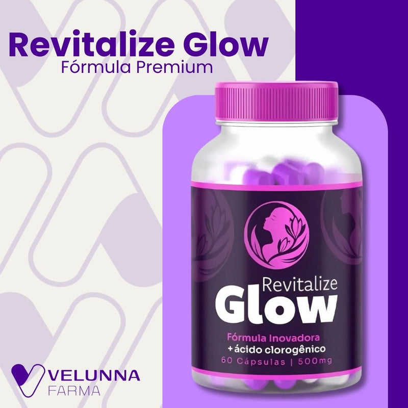 Revitalize Glow Original 60cp - Suplemento Natural - Promoção Exclusiva + Frete Grátis