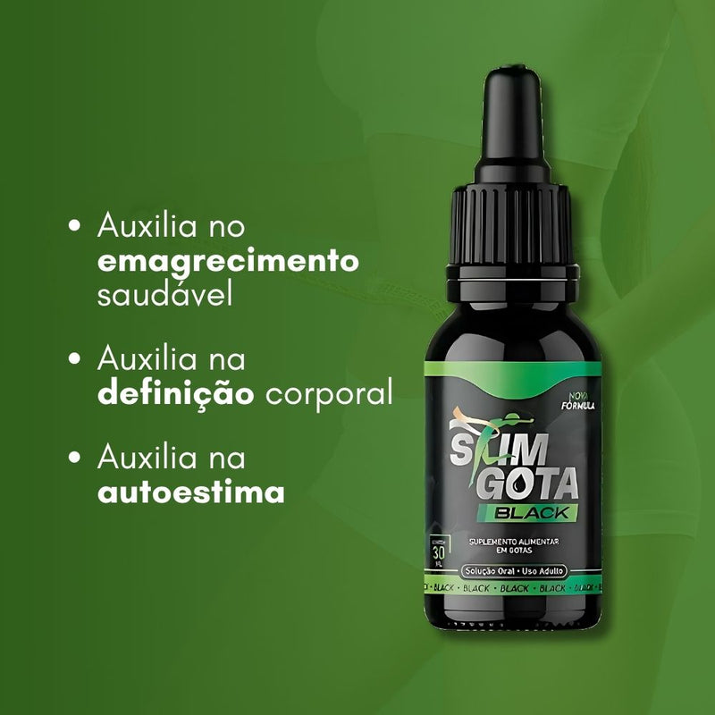 Slim Gota Black Original 30ml - Suplemento Natural - Promoção Exclusiva + Frete Grátis