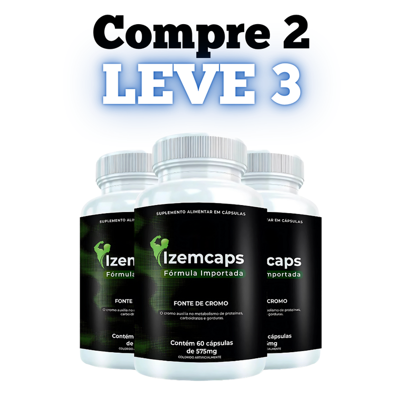Izemcaps 60cp - A Solução Para Gordura Localizada - Promoção Exclusiva + Frete Grátis