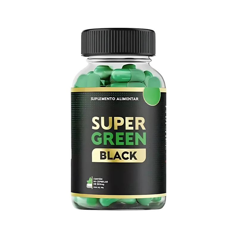 Super Green Black Original 60cp - Suplemento Natural! - Promoção Exclusiva + Frete Grátis