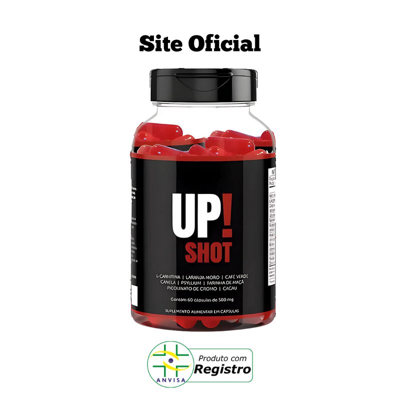 UP! Shot Original 60cp - O Aliado Para Facilitar a Perda de Peso! - Promoção Exclusiva + Frete Grátis