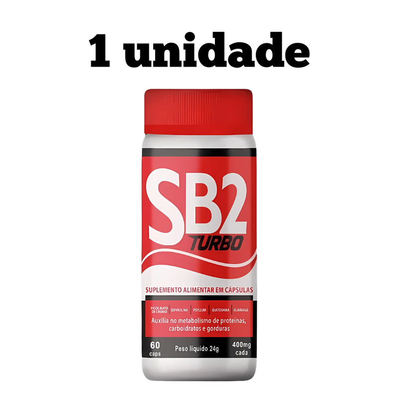 SB2 Turbo Original 60cp - Suplemento Natural! - Promoção Exclusiva + Frete Grátis