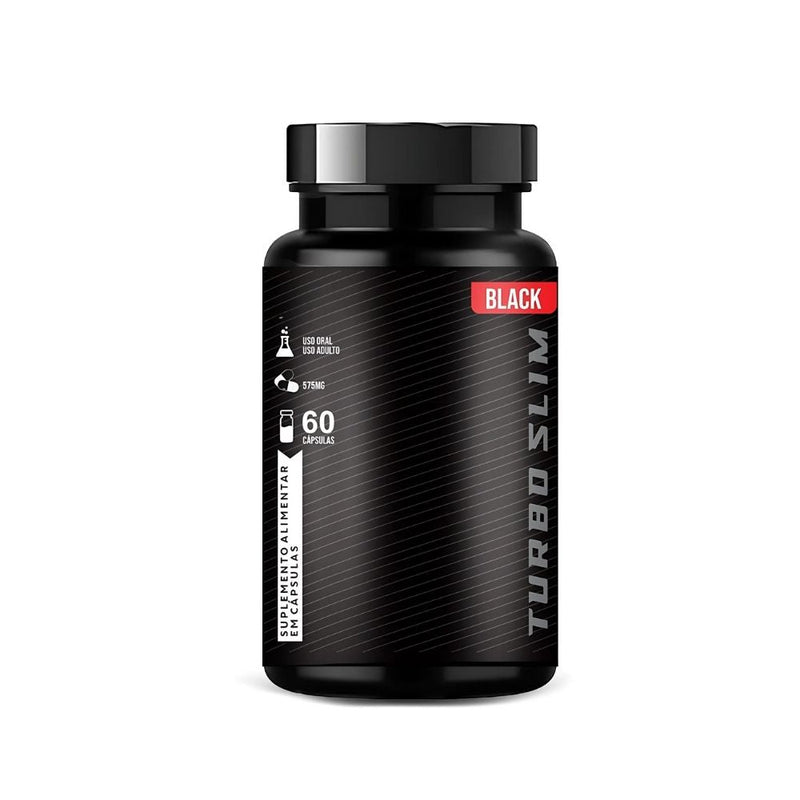Turbo Slim Black Original 60cp - Suplemento Natural - Promoção Exclusiva + Frete Grátis