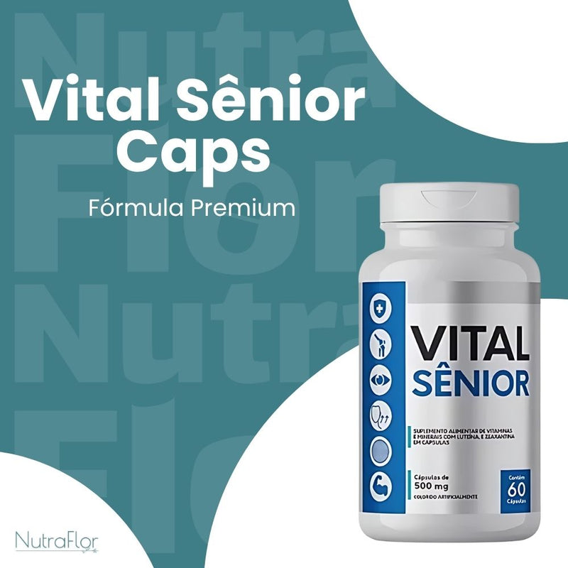 Vital Sênior Caps Original 60cp - Suplemento Natural! - Promoção Exclusiva + Frete Grátis