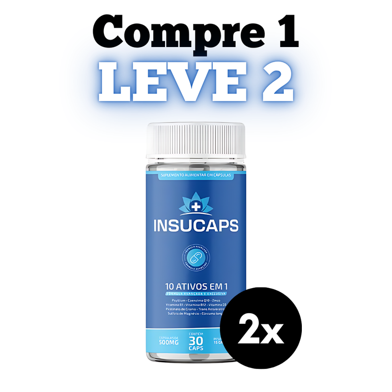 Insucaps Original 60cp - Suplemento Natural! - Promoção Exclusiva + Frete Grátis