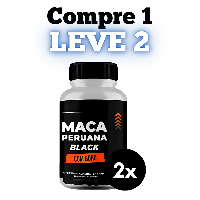 Maca Peruana Black 120cp - Suplemento Natural  - Promoção Exclusiva + Frete Grátis