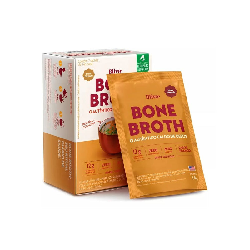 Bone Broth Original - 7 sachês 98g - Promoção Exclusiva + Frete Grátis