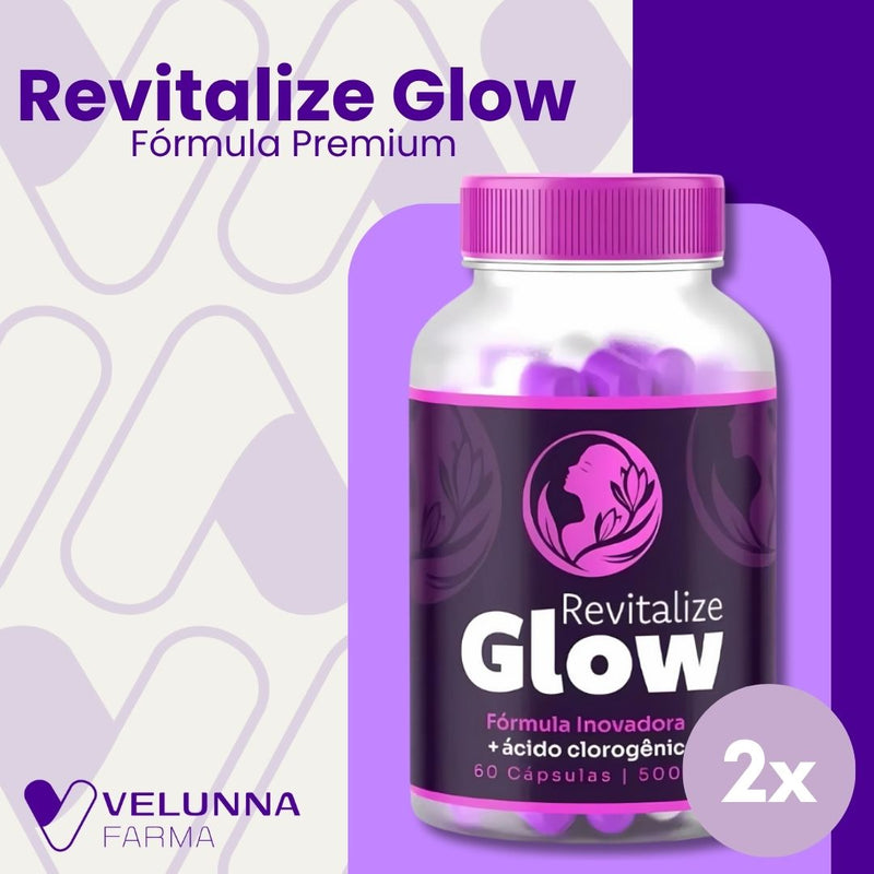 Revitalize Glow Original 60cp - Suplemento Natural - Promoção Exclusiva + Frete Grátis