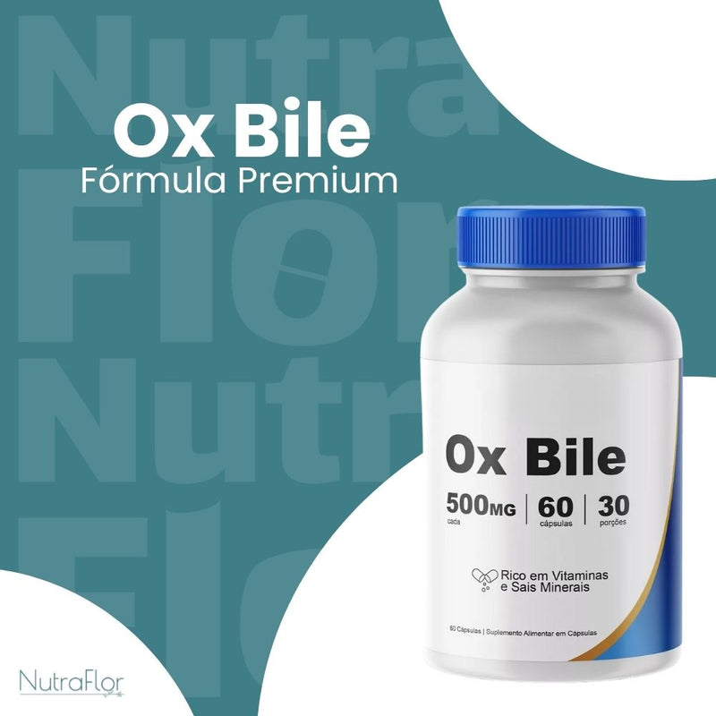 Ox Bile Original 60cp - Suplemento Natural - Promoção Exclusiva + Frete Grátis