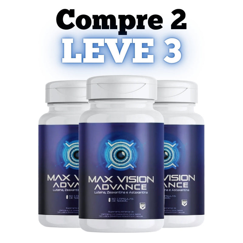 Max Vision Advance Original 60cp - Proteja Seus Olhos e Volte a Ver Com Clareza - Promoção Exclusiva + Frete Grátis