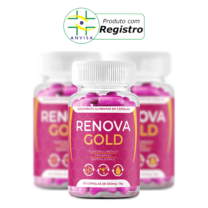 Renova Gold Original 30cp + BRINDE! - Suplemento Natural  - Promoção Exclusiva + Frete Grátis