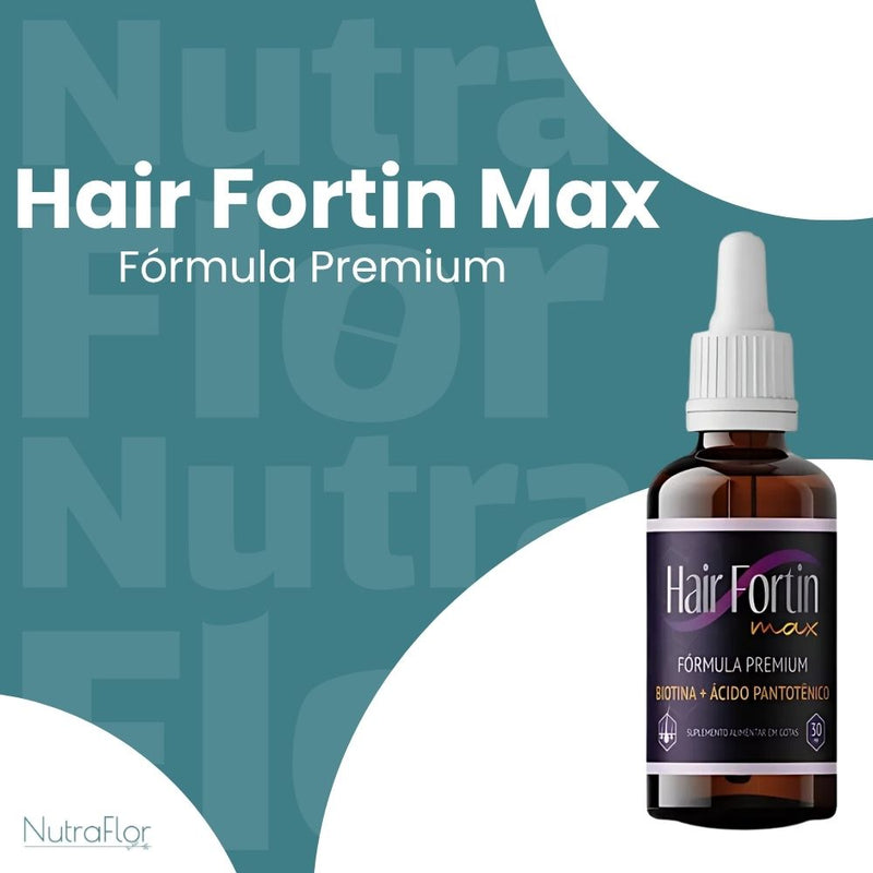 Hair Fortin Max Original 30ml - Suplemento Natural - Promoção Exclusiva + Frete Grátis