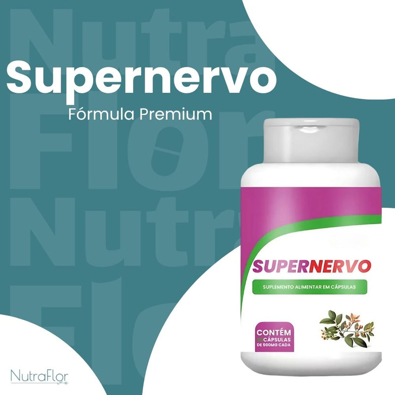 SuperNervo Original 60cp - Suplemento Natural - Promoção Exclusiva + Frete Grátis