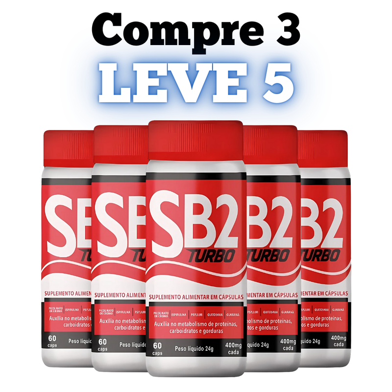 SB2 Turbo Original 60cp - Suplemento Natural! - Promoção Exclusiva + Frete Grátis