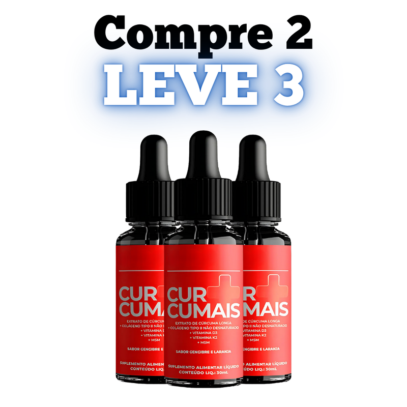Curcumais Original 30ml - Alívio das Dores e inflamações! - Promoção Exclusiva + Frete Grátis