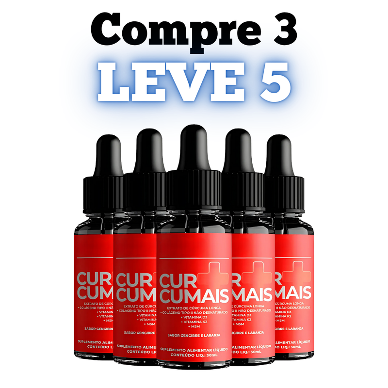Curcumais Original 30ml - Alívio das Dores e inflamações! - Promoção Exclusiva + Frete Grátis
