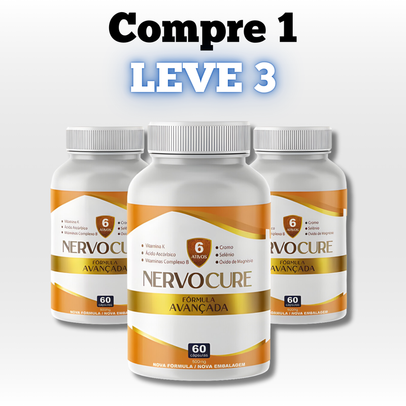 Nervocure Original 60cp - Suplemento Natural! - Promoção Exclusiva + Frete Grátis