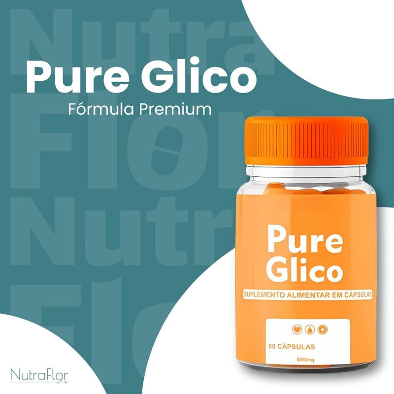 Pure Glico Original 60cp - Suplemento Natural - Promoção Exclusiva + Frete Grátis