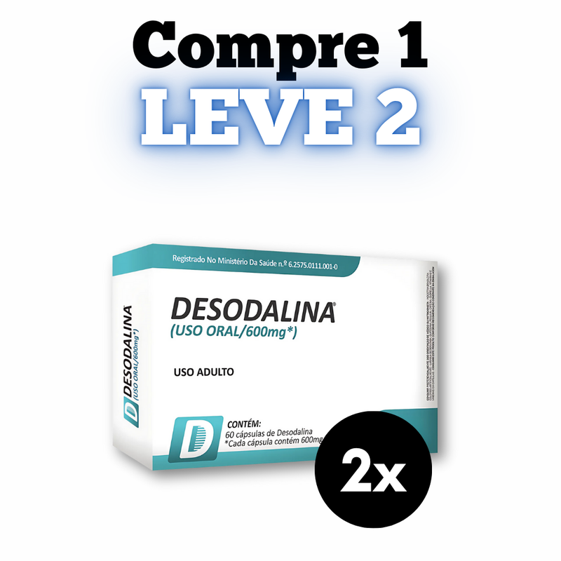 Desodalina Original 60cp - Suplemento Natural - Promoção Exclusiva + Frete Grátis