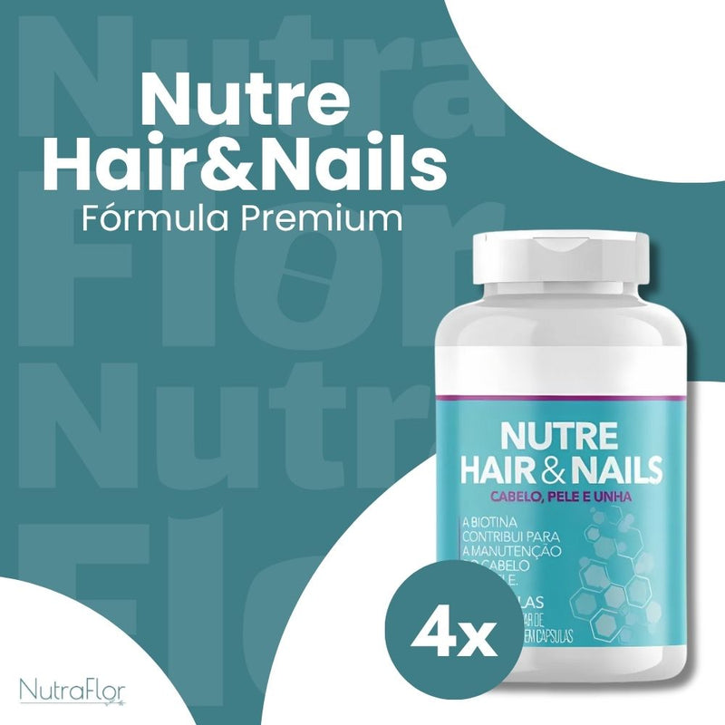 Nutre Hair & Nails 60cp - Suplemento Natural - Promoção Exclusiva + Frete Grátis