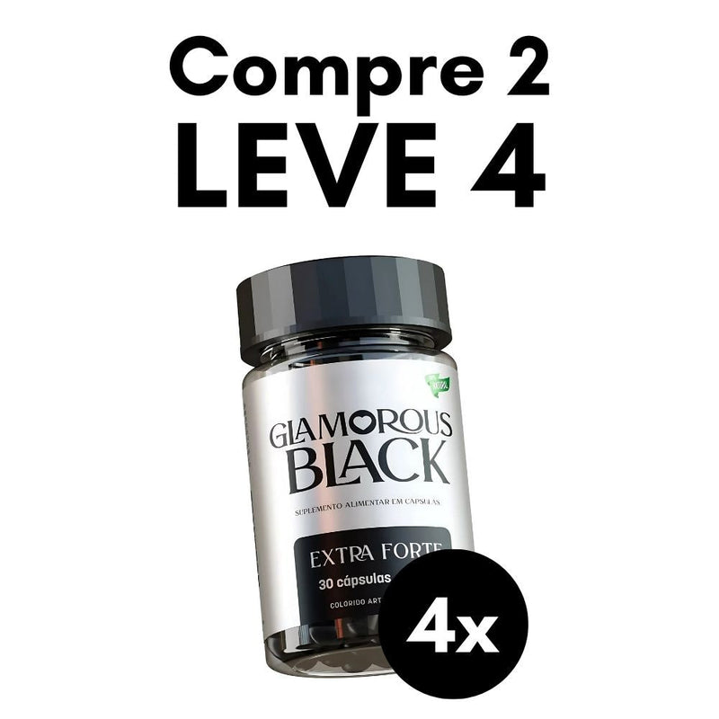 Glamorous Black Original 30cp - Suplemento Natural - Promoção Exclusiva + Frete Grátis