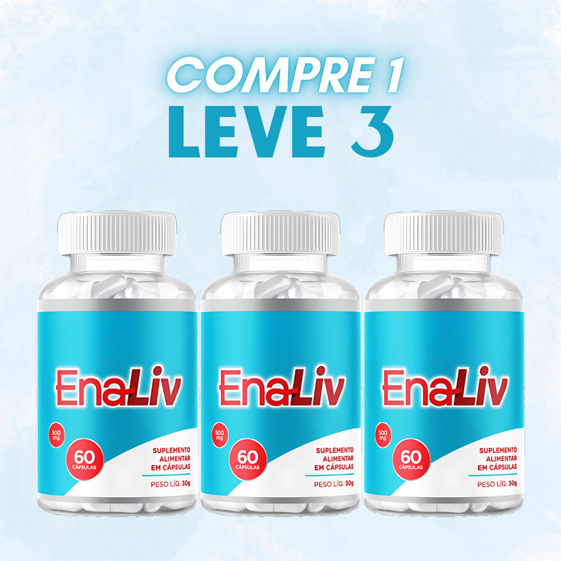 Enaliv Original 60cp. - O Fim Das Suas Dores Chegou! - Promoção Oficial com Frete Grátis