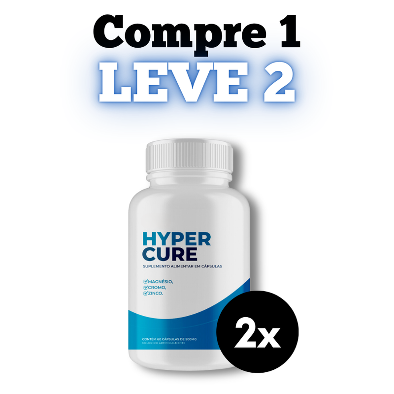 Hyper Cure Original 60cp - Suplemento Natural - Promoção Exclusiva + Frete Grátis