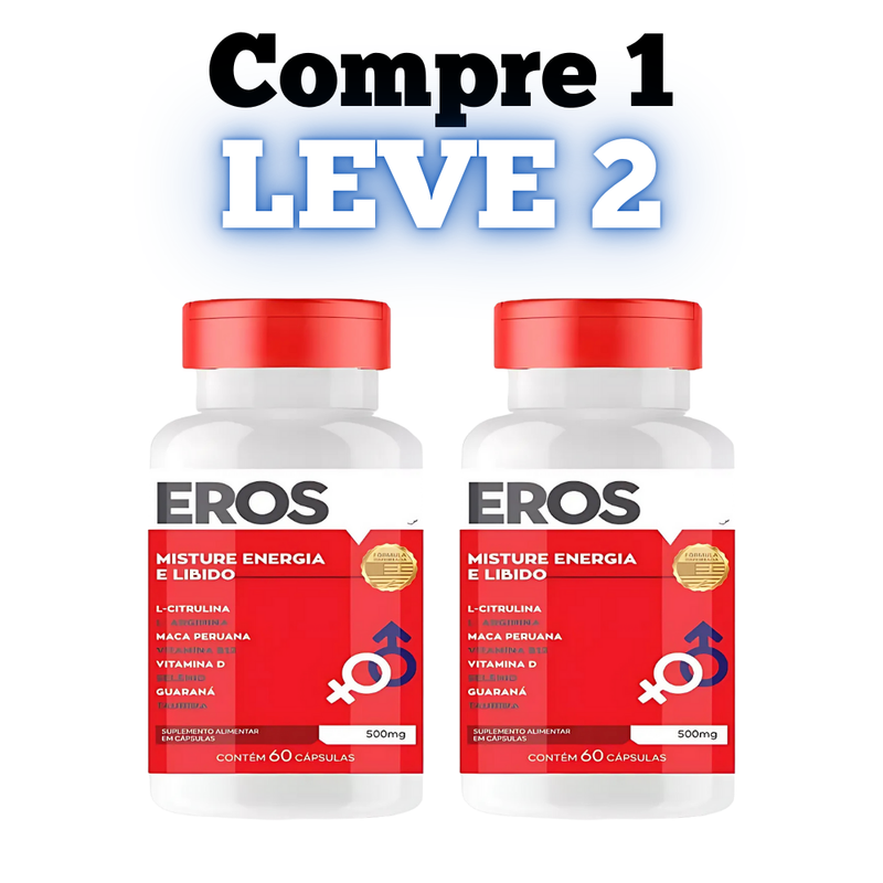 Eros Original 60cp - Suplemento Natural - Promoção Exclusiva + Frete Grátis